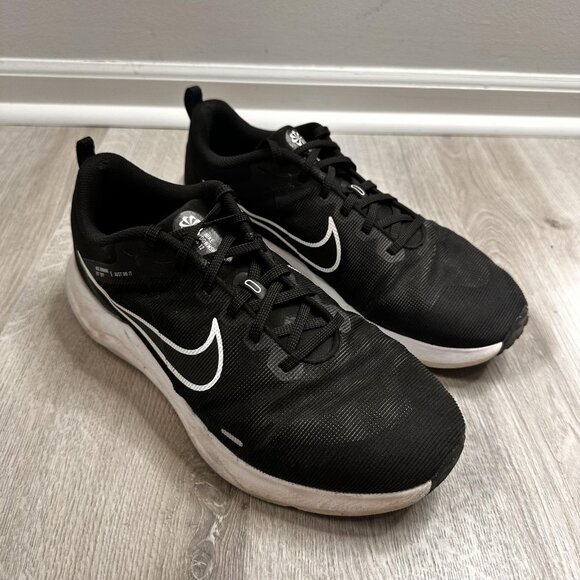 Nike Downshifter 12 Shoes Mens Size 11 Wide Black White Road Running DM4194-001 - Picture 1 of 13